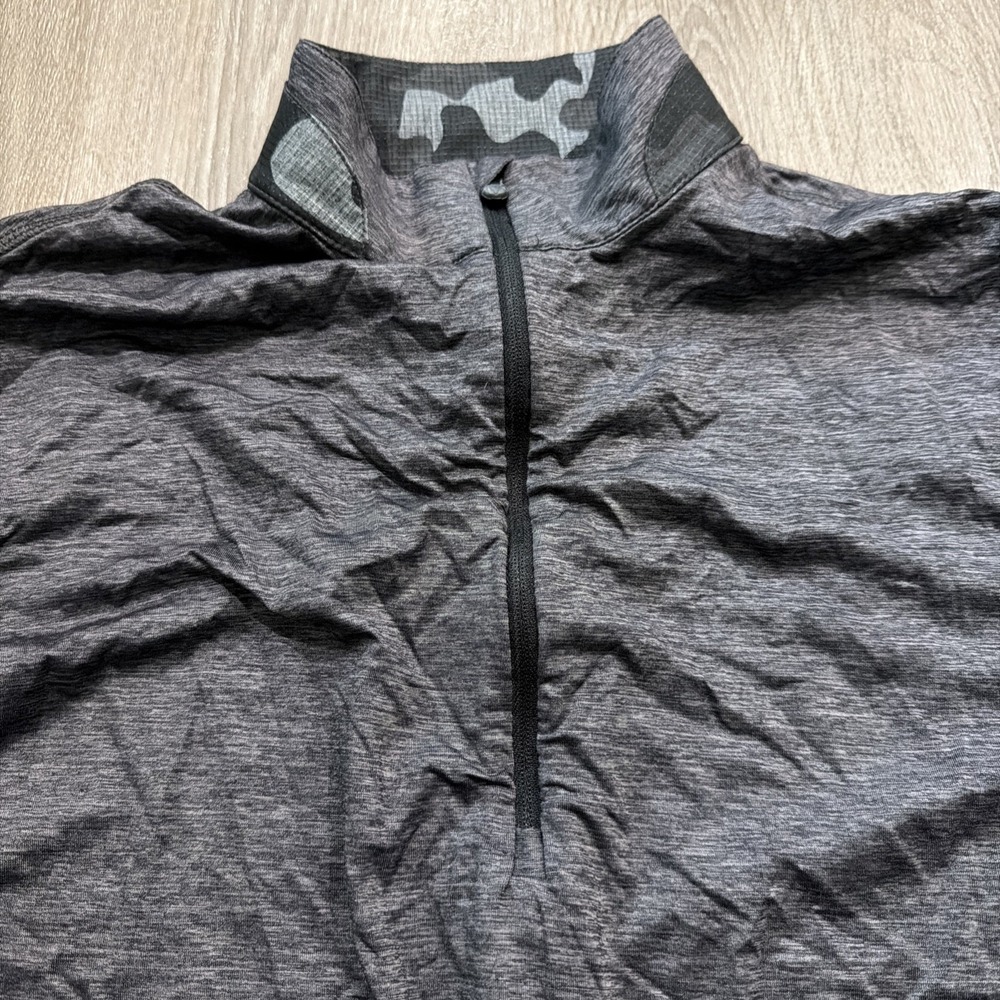 Men's Greyson Guide Sport 1/4 Zip Long Sleeve Pullover Size Medium Heather Grey - Picture 2 of 10